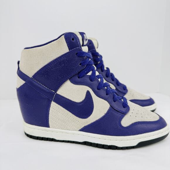 purple nike heels